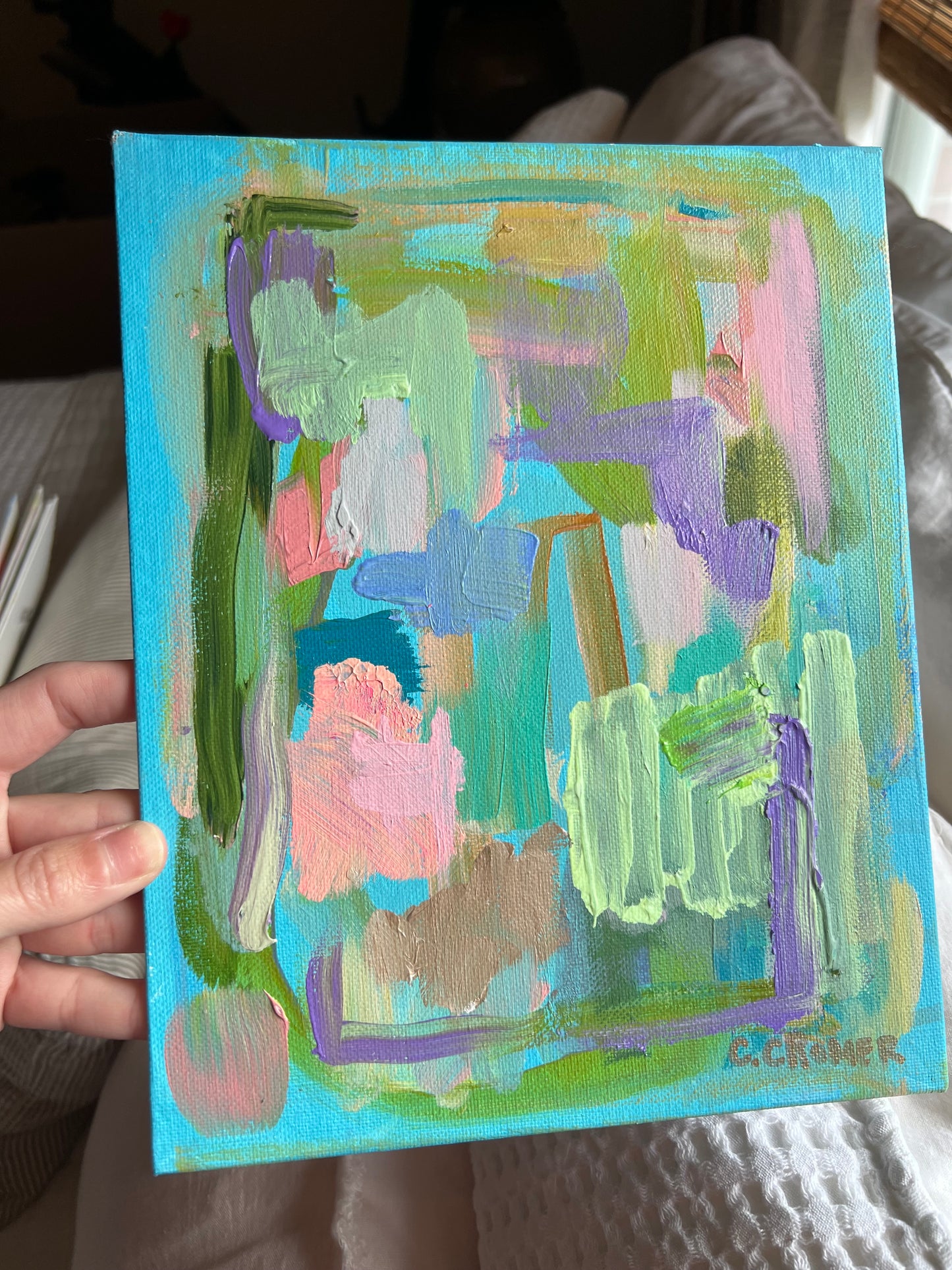 8x10 Abstract on Canvas Panel