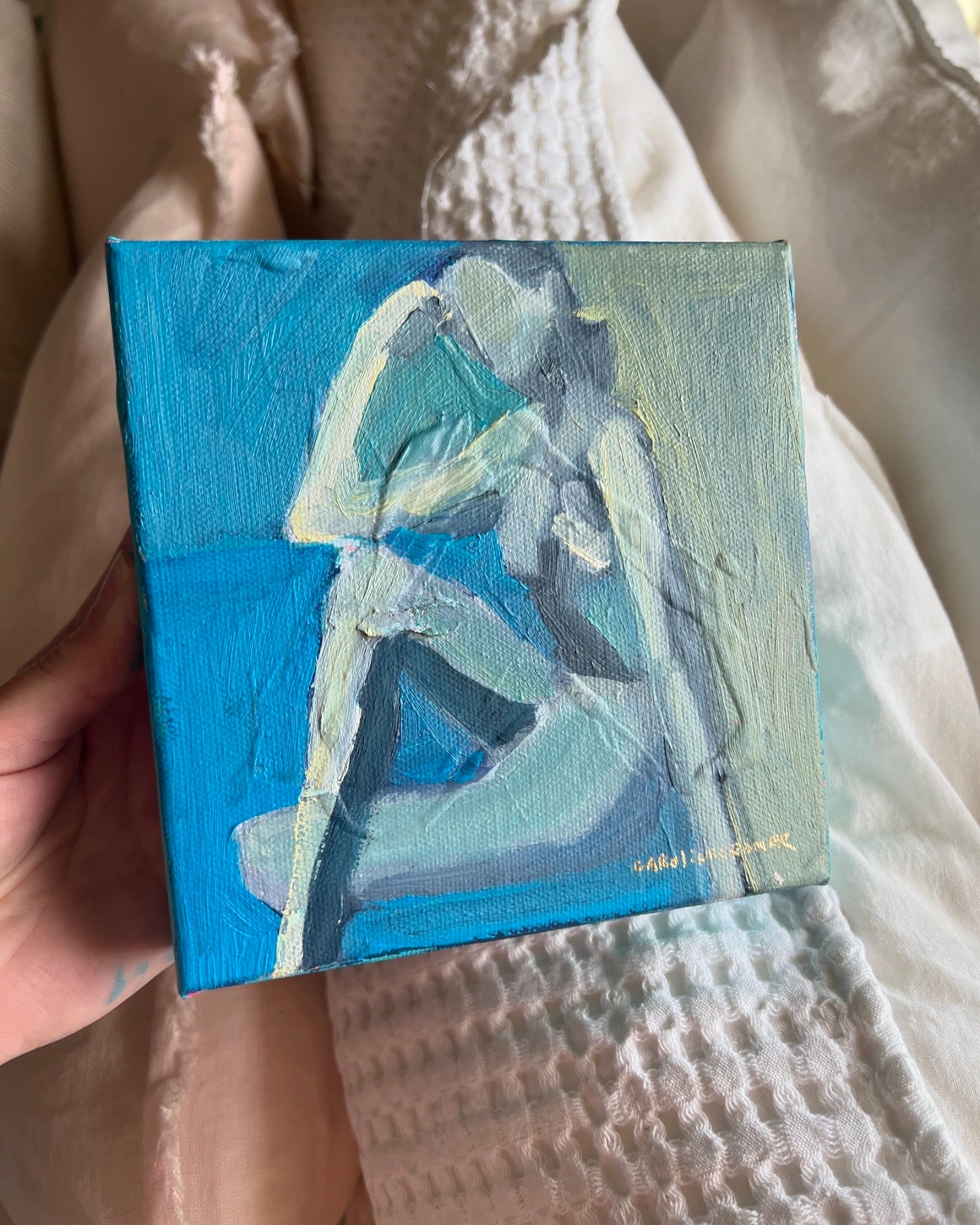 6x6 Figure on Gallery Canvas