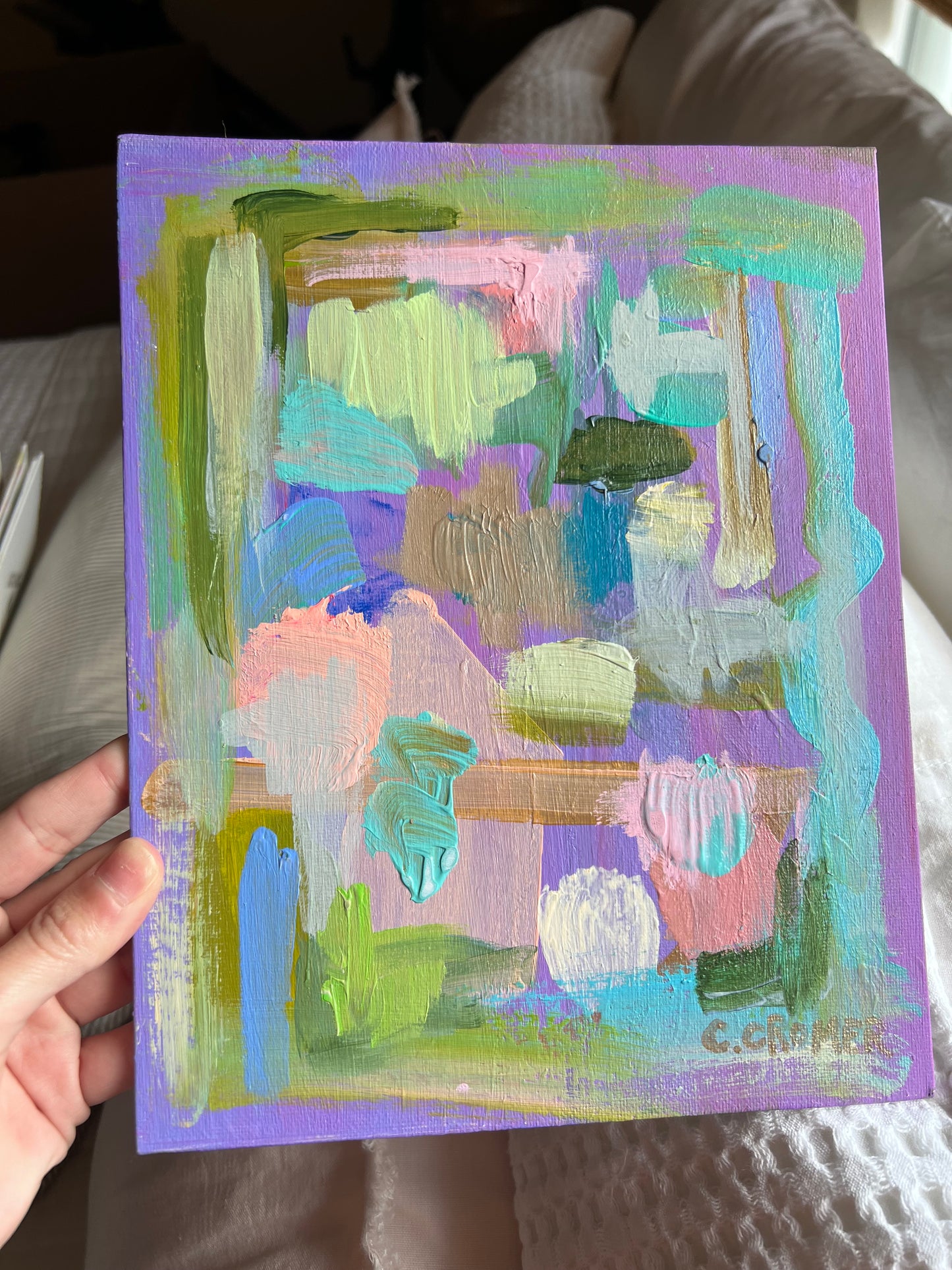 8x10 Abstract on Canvas Panel