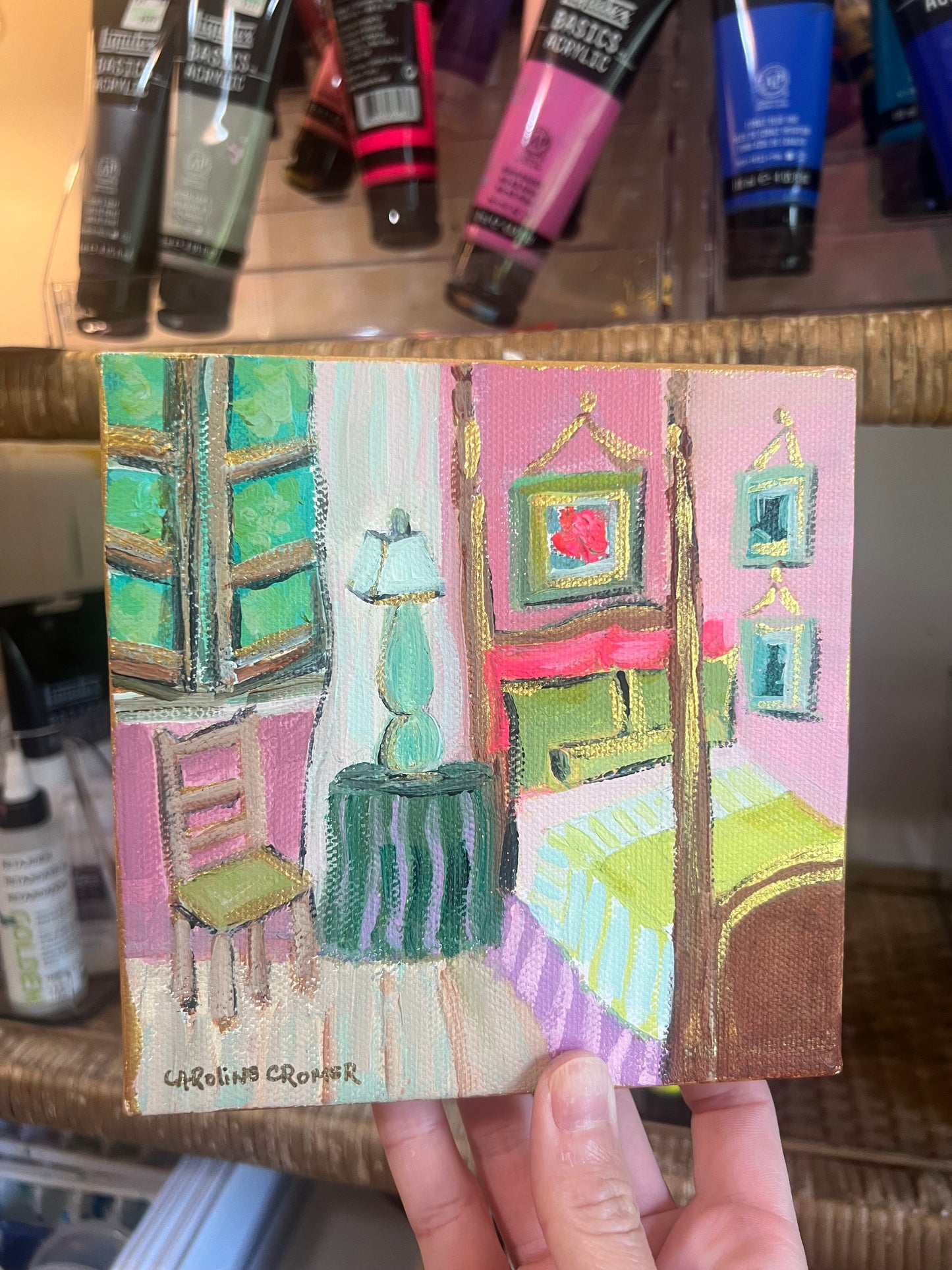 6x6 Interior Bedroom Canvas
