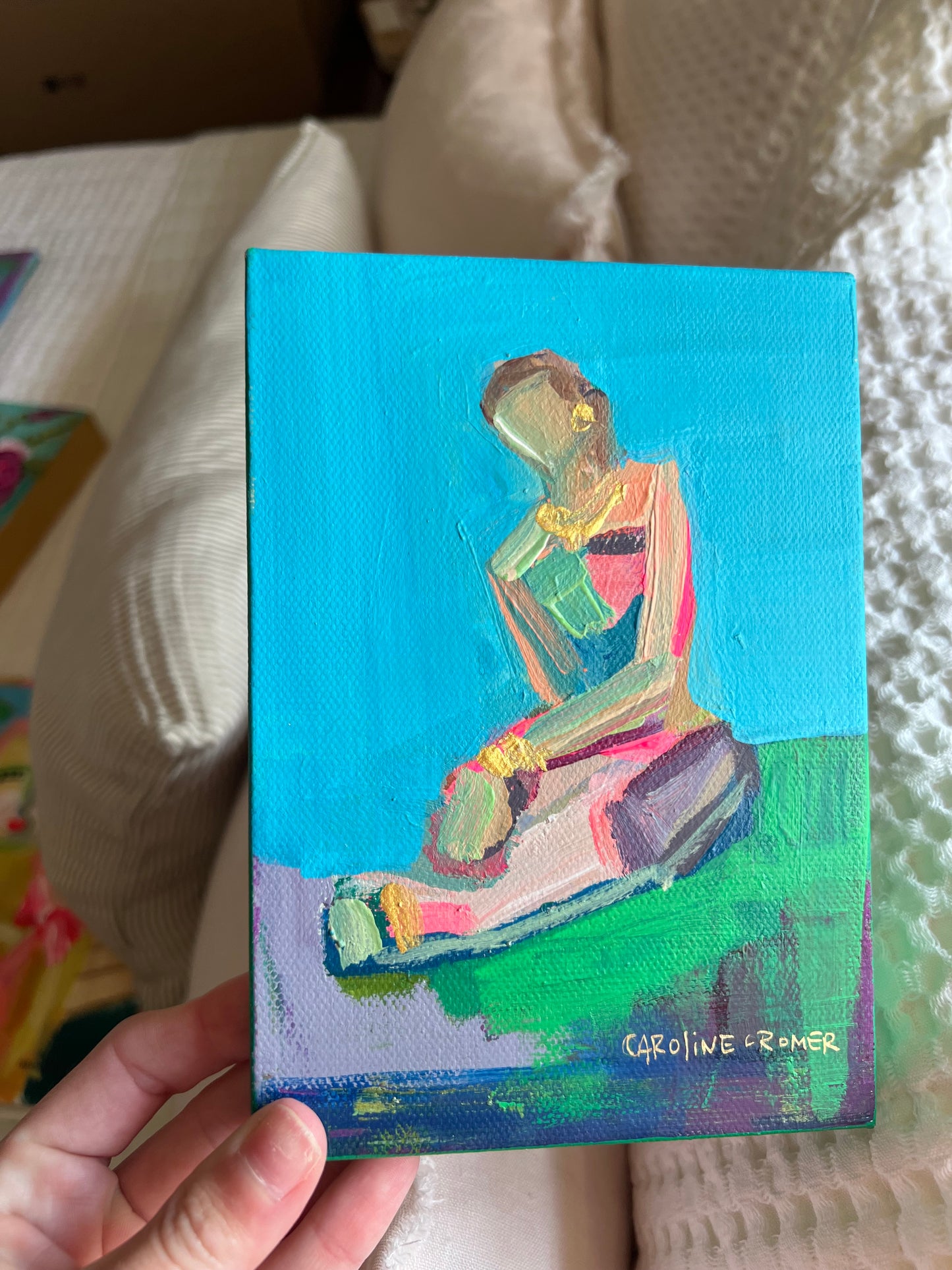 5x7 Figure on Canvas