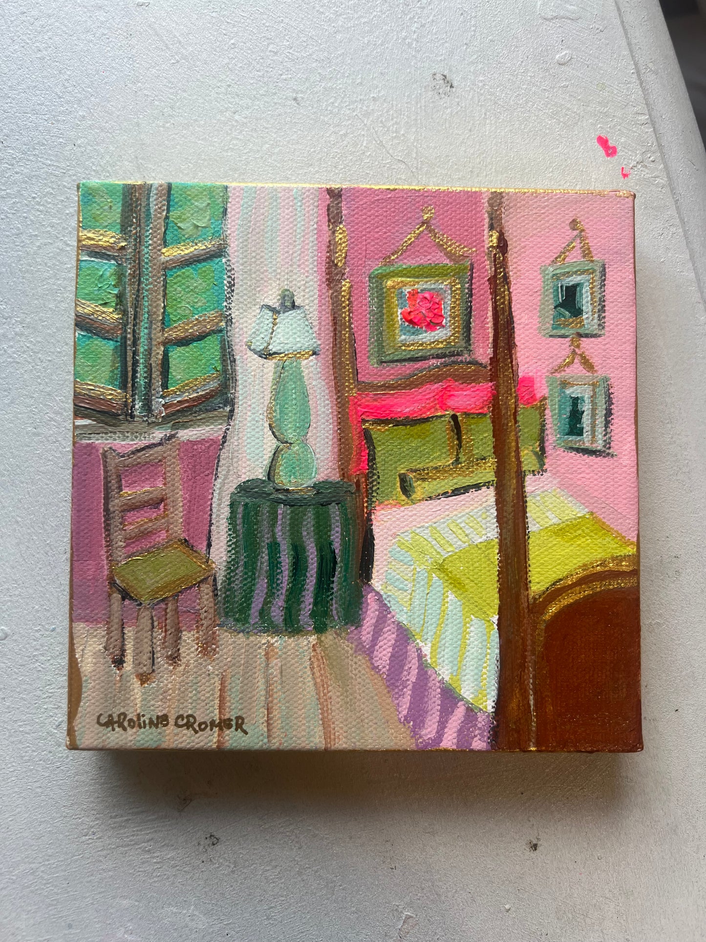 6x6 Interior Bedroom Canvas