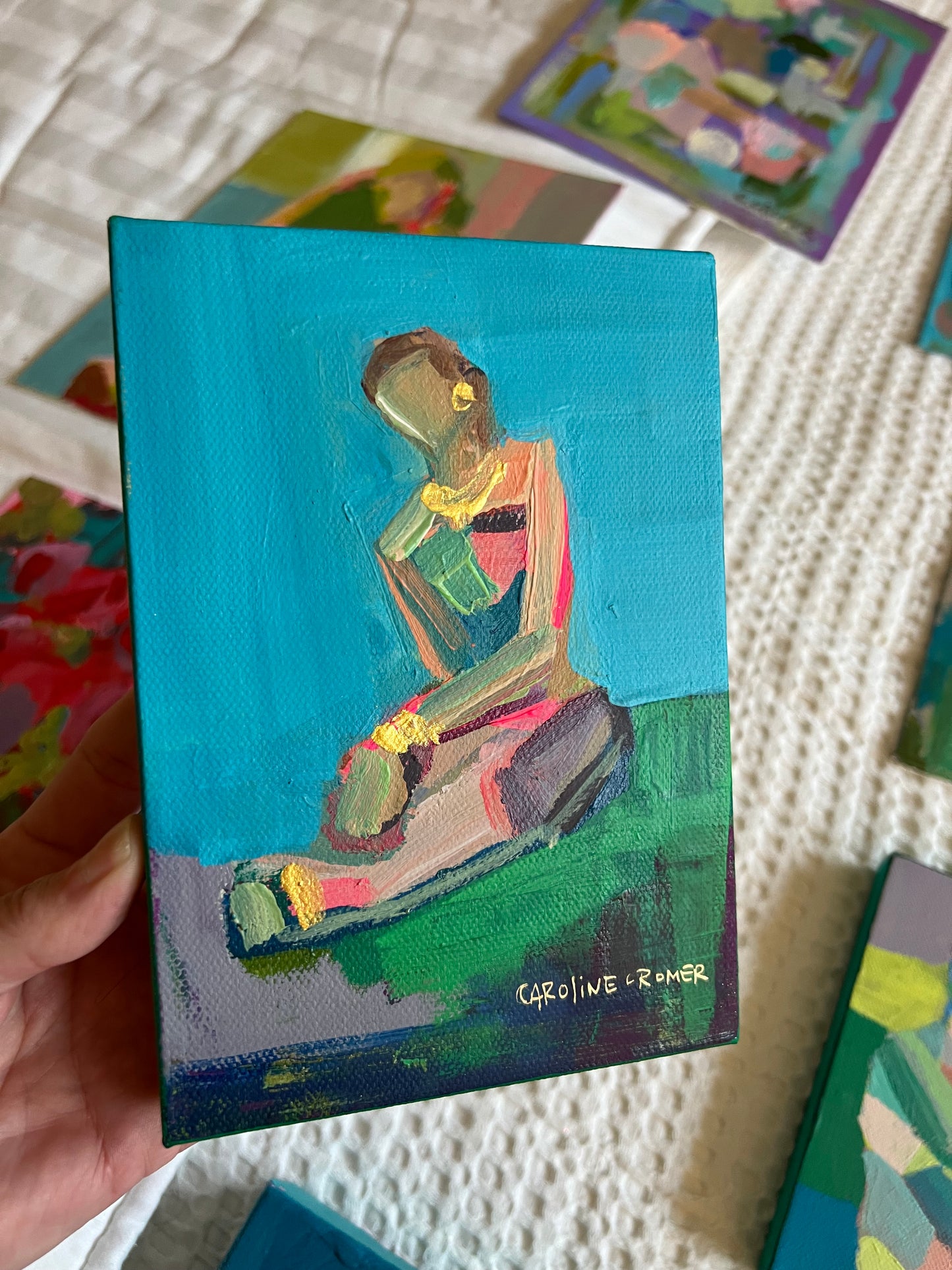 5x7 Figure on Canvas